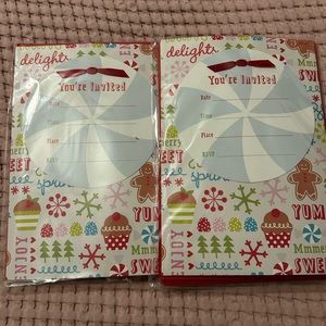 Christmas party invitations - 20 total